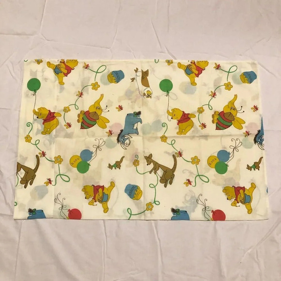 Vintage Winnie The Pooh Pillow Case Eeyore Kanga Owl - Picture 9 of 16